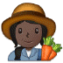 👩🏿‍🌾 woman farmer: dark skin tone display on Samsung